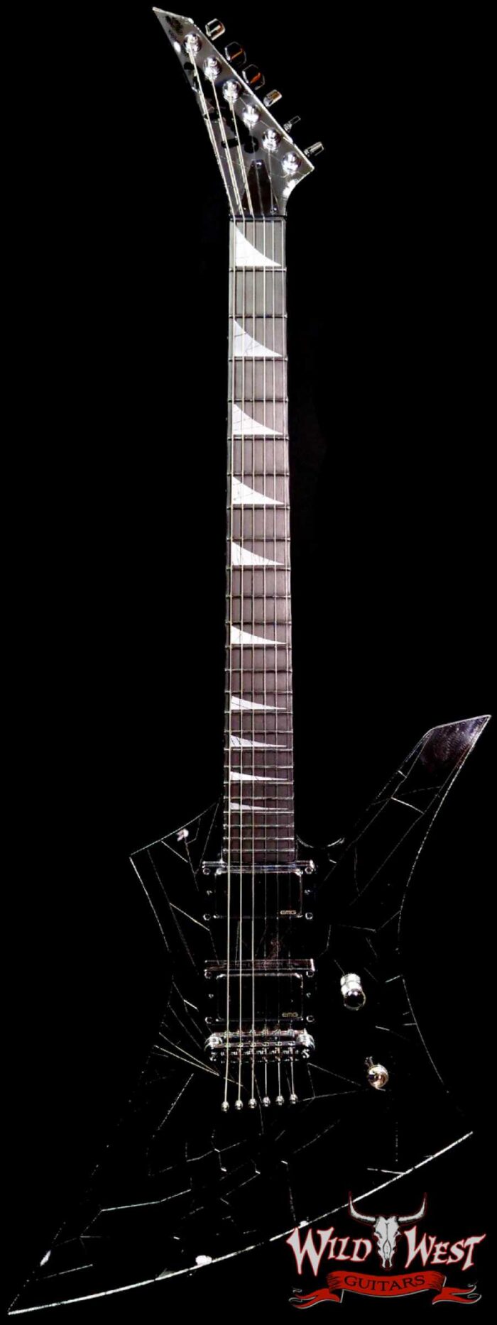 Jackson Custom Shop Pat McGarry Masterbuilt Cracked Mirror Kelly HH EMG Pickups TOM String-Thru Body - Image 1