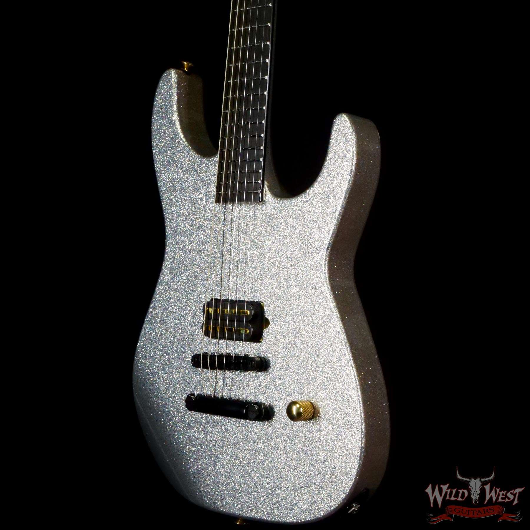 jackson-j10514-br__wwg.jpg Jackson USA Custom Shop SL1H Soloist Hardtail Tune-O-Matic Bridge Silver Sparkle - Image 2