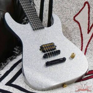 Jackson USA Custom Shop SL1H Soloist Hardtail Tune-O-Matic Bridge Silver Sparkle - Image 8