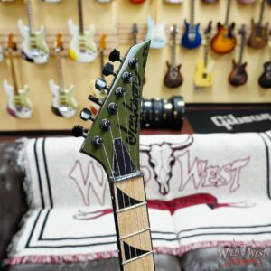 Jackson Custom Shop Limited Edition Kelly KE2H TOM Adjust-o-Matic Bridge Bare Knuckle Pickups Olive Drab Green 8.00 LBS - Image 7