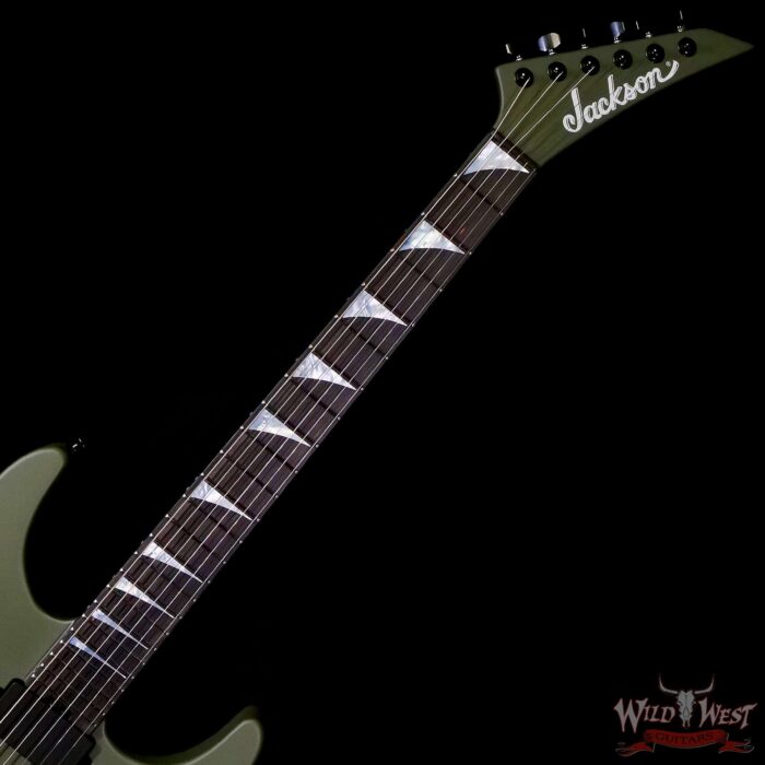 Jackson American Series SL2MG HT Soloist Hardtail EMG Pickups Ebony Fingerboard Matte Army Drab 7.70 LBS - Image 4