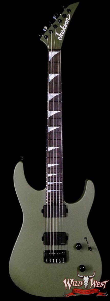 Jackson American Series SL2MG HT Soloist Hardtail EMG Pickups Ebony Fingerboard Matte Army Drab 7.70 LBS