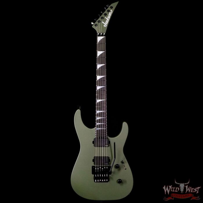 Jackson American Series SL2MG Soloist Floyd Rose EMG Pickups Ebony Fingerboard Matte Army Drab 8.15 LBS - Image 3