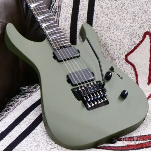 Jackson American Series SL2MG Soloist Floyd Rose EMG Pickups Ebony Fingerboard Matte Army Drab 8.15 LBS - Image 7