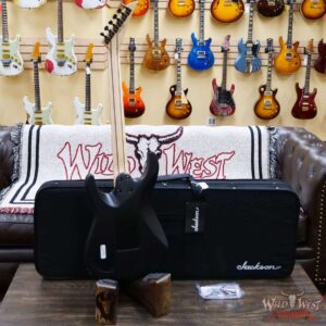 Jackson MJ Series Dinky DKR Ebony Fingerboard Satin Black - Image 8