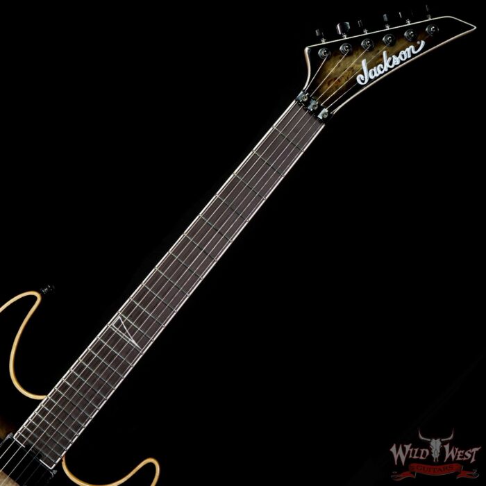 Jackson Limited Edition Wildcard Series Soloist™ SL2P Poplar Burl Top Ebony Board Fishman Fluence - Image 4