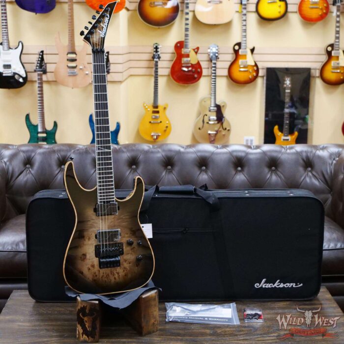 Jackson Limited Edition Wildcard Series Soloist™ SL2P Poplar Burl Top Ebony Board Fishman Fluence - Image 5