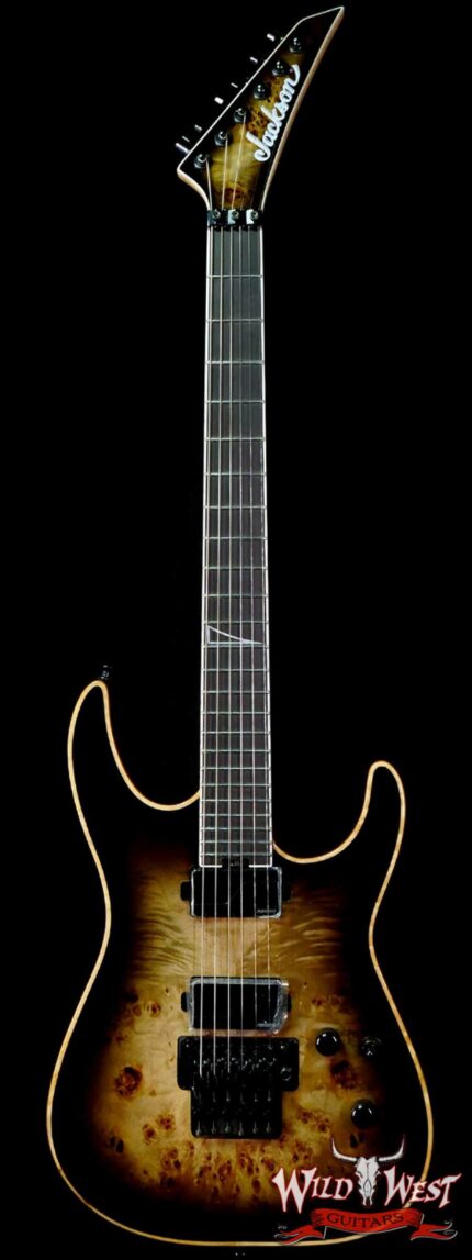Jackson Limited Edition Wildcard Series Soloist™ SL2P Poplar Burl Top Ebony Board Fishman Fluence
