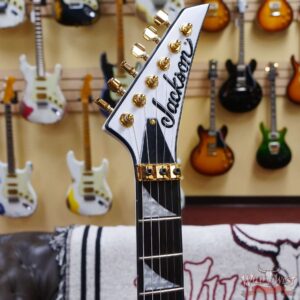Jackson Concept Series Rhoads RR24 HS Ebony Fingerboard White with Black Pinstripes - Image 6