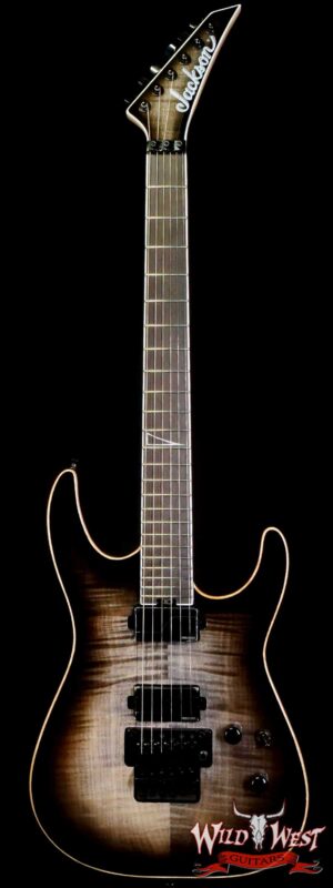 Jackson Limited Edition Wildcard Series Solois SL2FM Ebony Fingerboard Fishman Fluence Pickups Transparent Black Burst