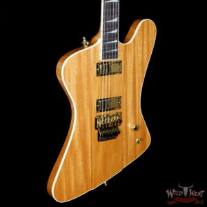 Summer Event #701 Jackson Custom Shop Masterbuilt Mike Shannon F-Bird Double Humbucker Natural Mahogany - Image 4