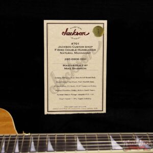 Summer Event #701 Jackson Custom Shop Masterbuilt Mike Shannon F-Bird Double Humbucker Natural Mahogany - Image 16