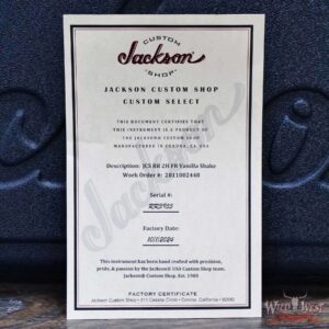 Jackson USA Custom Shop Randy Rhoads RR 2H Floyd Rose NOS Gloss Vanilla Shake 8.20 LBS - Image 11