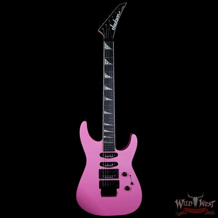 Jackson USA Custom Shop SL1 Soloist HSS Floyd Rose Ebony Fingerboard Platinum Pink - Image 4