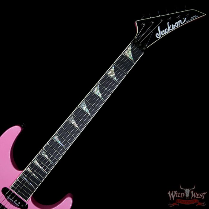 Jackson USA Custom Shop SL1 Soloist HSS Floyd Rose Ebony Fingerboard Platinum Pink - Image 8