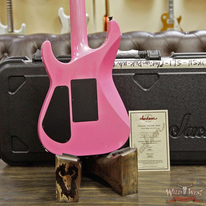 Jackson USA Custom Shop SL1 Soloist HSS Floyd Rose Ebony Fingerboard Platinum Pink - Image 13