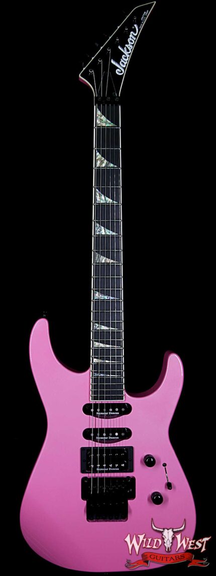 Jackson USA Custom Shop SL1 Soloist HSS Floyd Rose Ebony Fingerboard Platinum Pink