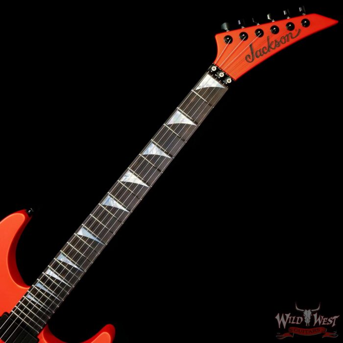Jackson American Series SL2MG Soloist EMG Pickups Ebony Fingerboard Satin Lambo Orange 8.00 LBS - Image 4