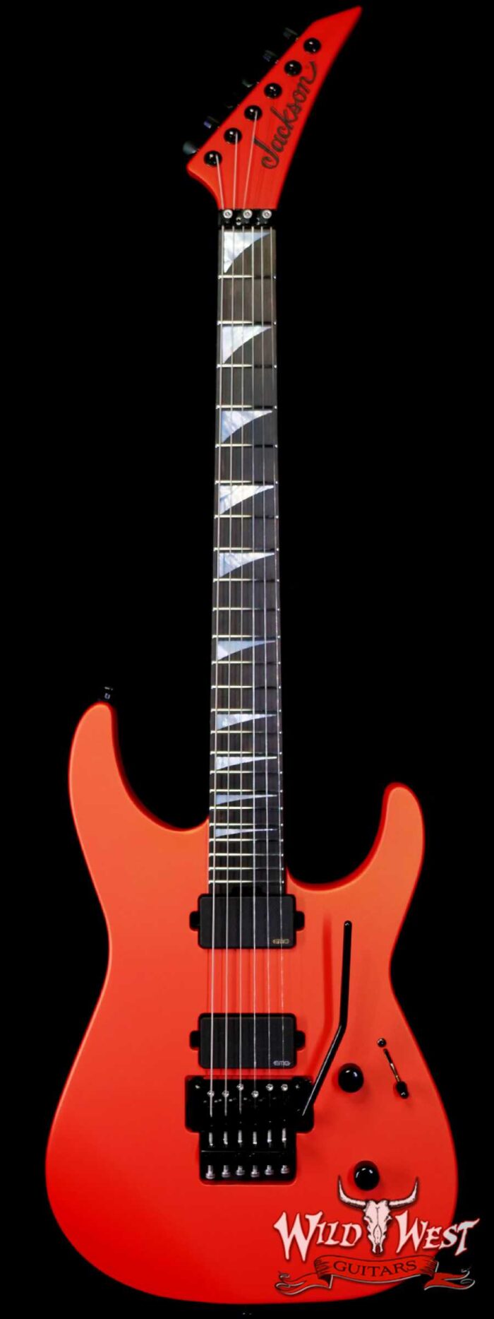 Jackson American Series SL2MG Soloist EMG Pickups Ebony Fingerboard Satin Lambo Orange 8.00 LBS - Image 1