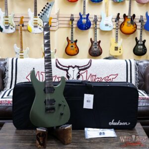 Jackson American Series SL2MG HT Soloist Hardtail EMG Pickups Ebony Fingerboard Matte Army Drab 7.50 LBS - Image 5