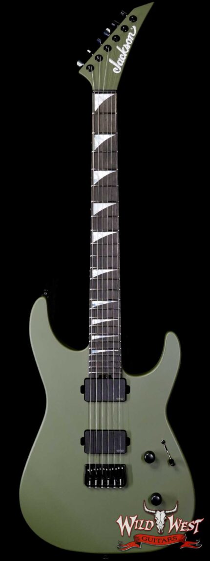 Jackson American Series SL2MG HT Soloist Hardtail EMG Pickups Ebony Fingerboard Matte Army Drab 7.50 LBS
