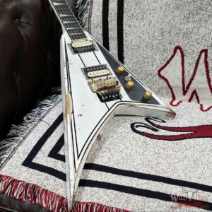 FMIC Custom Shop Summer Event #253 Jackson Custom Shop USA Special Edition Randy Rhoads RR-22 Floyd Rose Heavy Relic Vintage Pinstripes - Image 11