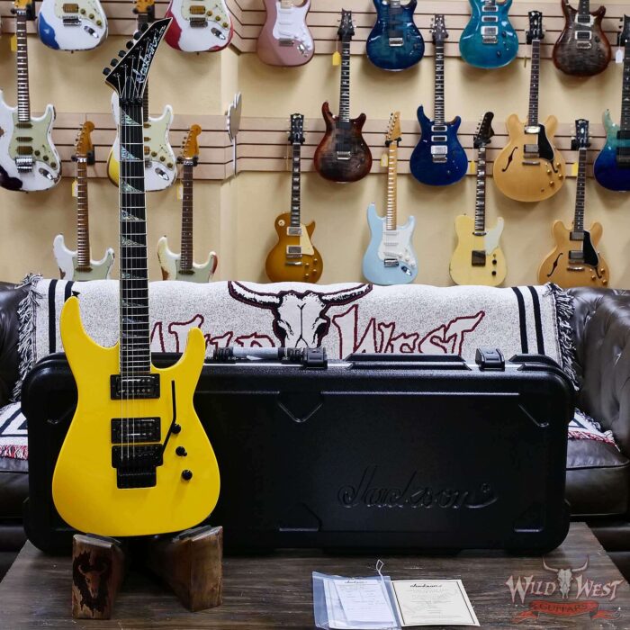 Jackson Custom Shop Soloist SL2H Floyd Rose Seymour Duncan Pickups Ebony Fingerboard Graffiti Yellow 8.40lbs - Image 5