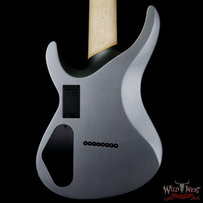 Jackson USA Select B8MG Deluxe Neck-Thru HH 8-String Baritone EMG Pickups Satin Grey - Image 7