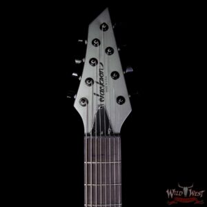 Jackson USA Select B8MG Deluxe Neck-Thru HH 8-String Baritone EMG Pickups Satin Grey - Image 8