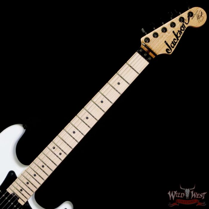 Jackson USA Custom Shop Signature Adrian Smith San Dimas SDM Maple Fingerboard Snow White - Image 4
