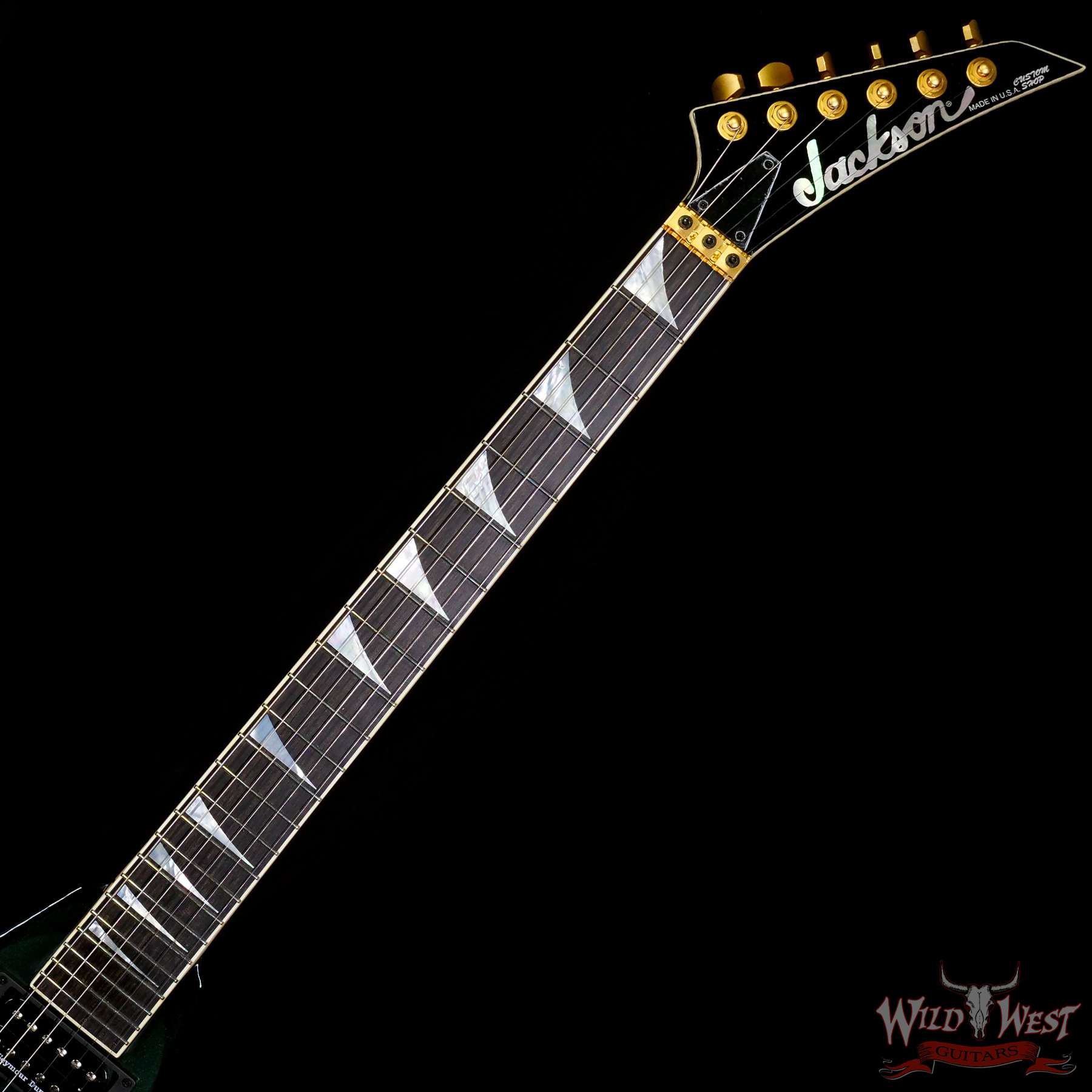 jacksoncs-j10257-c2__wwg.jpg Jackson Custom Shop King V Floyd Rose KV2 Green Ghost Flame - Image 4