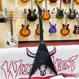 Jackson Custom Shop King V Floyd Rose KV2 Green Ghost Flame - Image 8