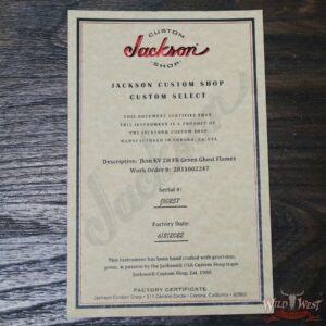 Jackson Custom Shop King V Floyd Rose KV2 Green Ghost Flame - Image 11