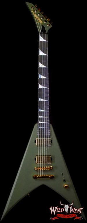 Jackson USA Custom Shop Limited Edition King V Fishman Fluence Modern Humbuckers TOM Bridge NOS Satin Olive Drab