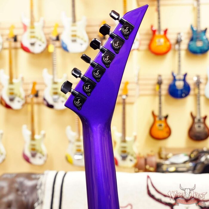 Jackson Custom Shop Limited Edition Warrior Ebony Fingerboard NOS Purple Metallic - Image 9