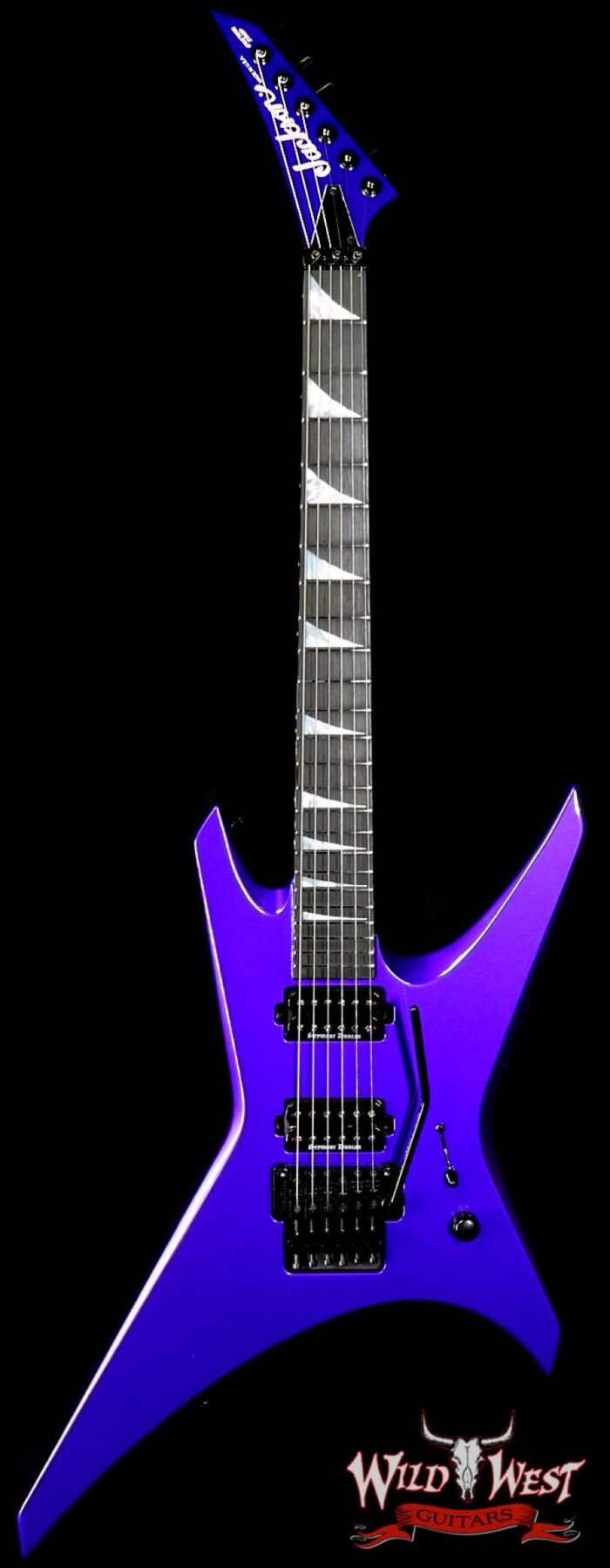 Jackson Custom Shop Limited Edition Warrior Ebony Fingerboard NOS Purple Metallic - Image 1