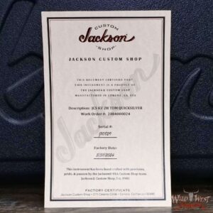 Jackson USA Custom Shop Limited Edition King V Fishman Fluence Modern Humbuckers TOM Bridge Gloss Quicksilver - Image 12
