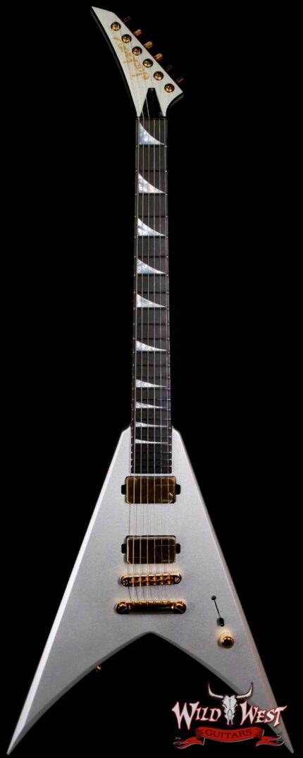 Jackson USA Custom Shop Limited Edition King V Fishman Fluence Modern Humbuckers TOM Bridge Gloss Quicksilver