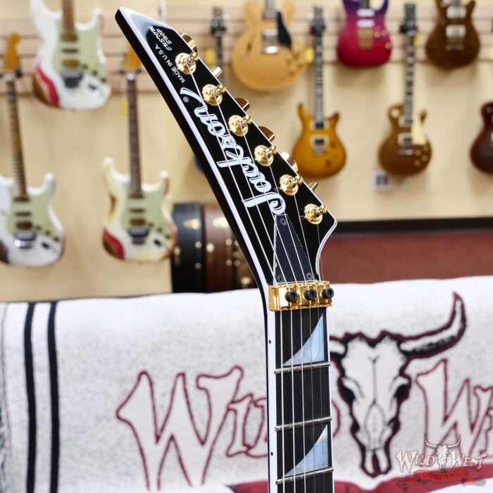 Jackson Custom Shop Randy Rhoads RR-24 Floyd Rose NOS Black with Gold Hardware 7.95 LBS - Image 6