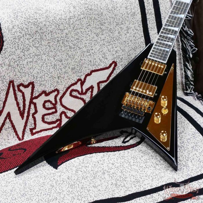 Jackson Custom Shop Randy Rhoads RR-24 Floyd Rose NOS Black with Gold Hardware 7.95 LBS - Image 7