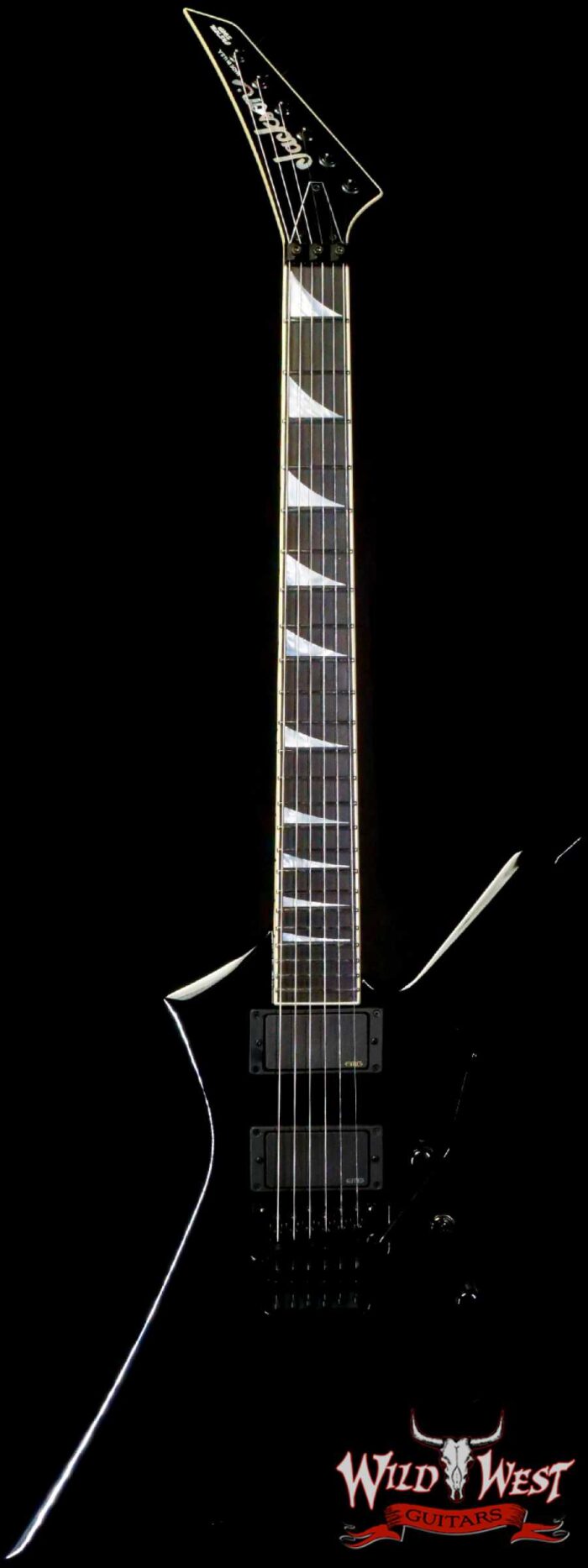 Jackson Custom Shop Kelly HH Floyd Rose KE 2H FR EMG Pickups Ebony - Image 1