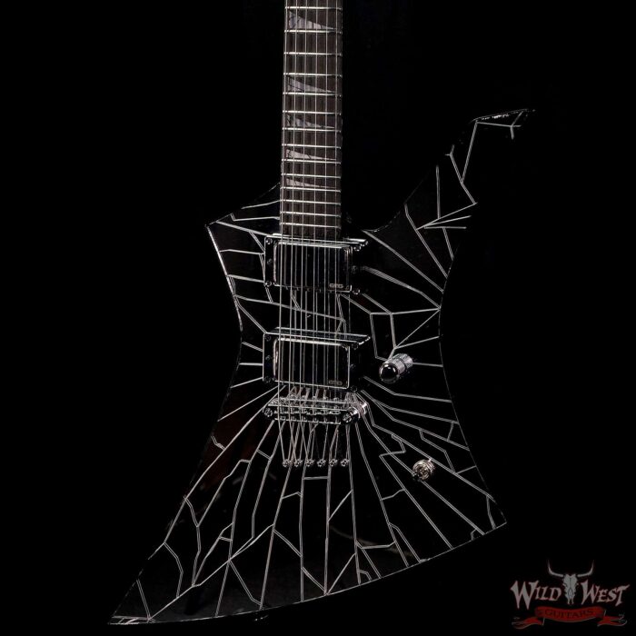 Jackson Custom Shop Joe Williams Masterbuilt Cracked Mirror Kelly HH EMG Pickups TOM String-Thru Body - Image 2