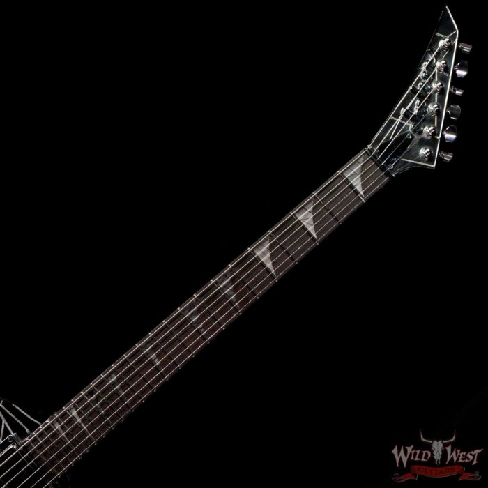 Jackson Custom Shop Joe Williams Masterbuilt Cracked Mirror Kelly HH EMG Pickups TOM String-Thru Body - Image 4