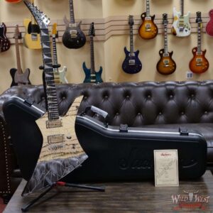 Jackson Custom Shop Joe Williams Masterbuilt Cracked Mirror Kelly HH EMG Pickups TOM String-Thru Body - Image 5