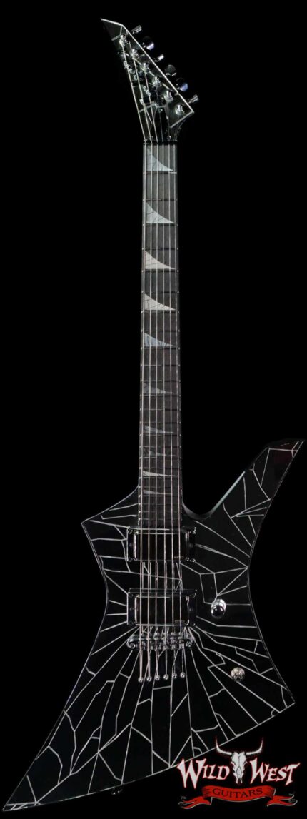 Jackson Custom Shop Joe Williams Masterbuilt Cracked Mirror Kelly HH EMG Pickups TOM String-Thru Body