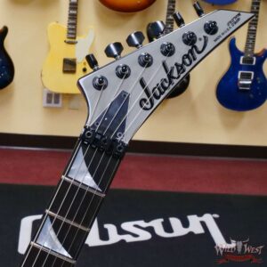 Jackson Custom Shop Pasquale “Pat” Campolattano Masterbuilt Kelly HH Korina Body Kahler Bridge Chalk Grey - Image 7