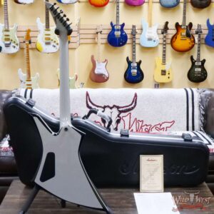 Jackson Custom Shop Pasquale “Pat” Campolattano Masterbuilt Kelly HH Korina Body Kahler Bridge Chalk Grey - Image 9