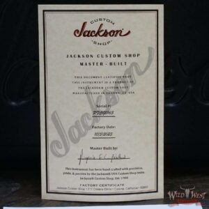 Jackson Custom Shop Pasquale “Pat” Campolattano Masterbuilt Kelly HH Korina Body Kahler Bridge Chalk Grey - Image 12