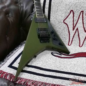 Jackson USA Custom Shop Randy Rhoads RR 2H Floyd Rose NOS Olive Drab Green 7.65 LBS - Image 7