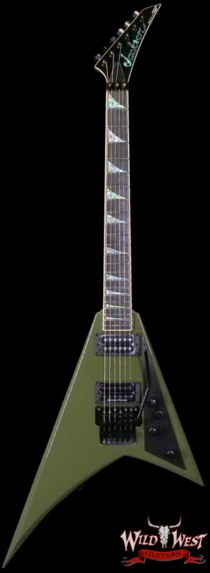 Jackson USA Custom Shop Randy Rhoads RR 2H Floyd Rose NOS Olive Drab Green 7.65 LBS